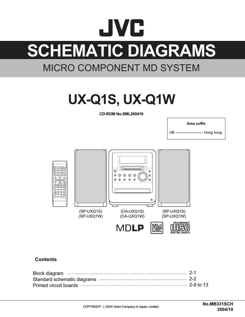 Jvc UXQ 1 S Schematic