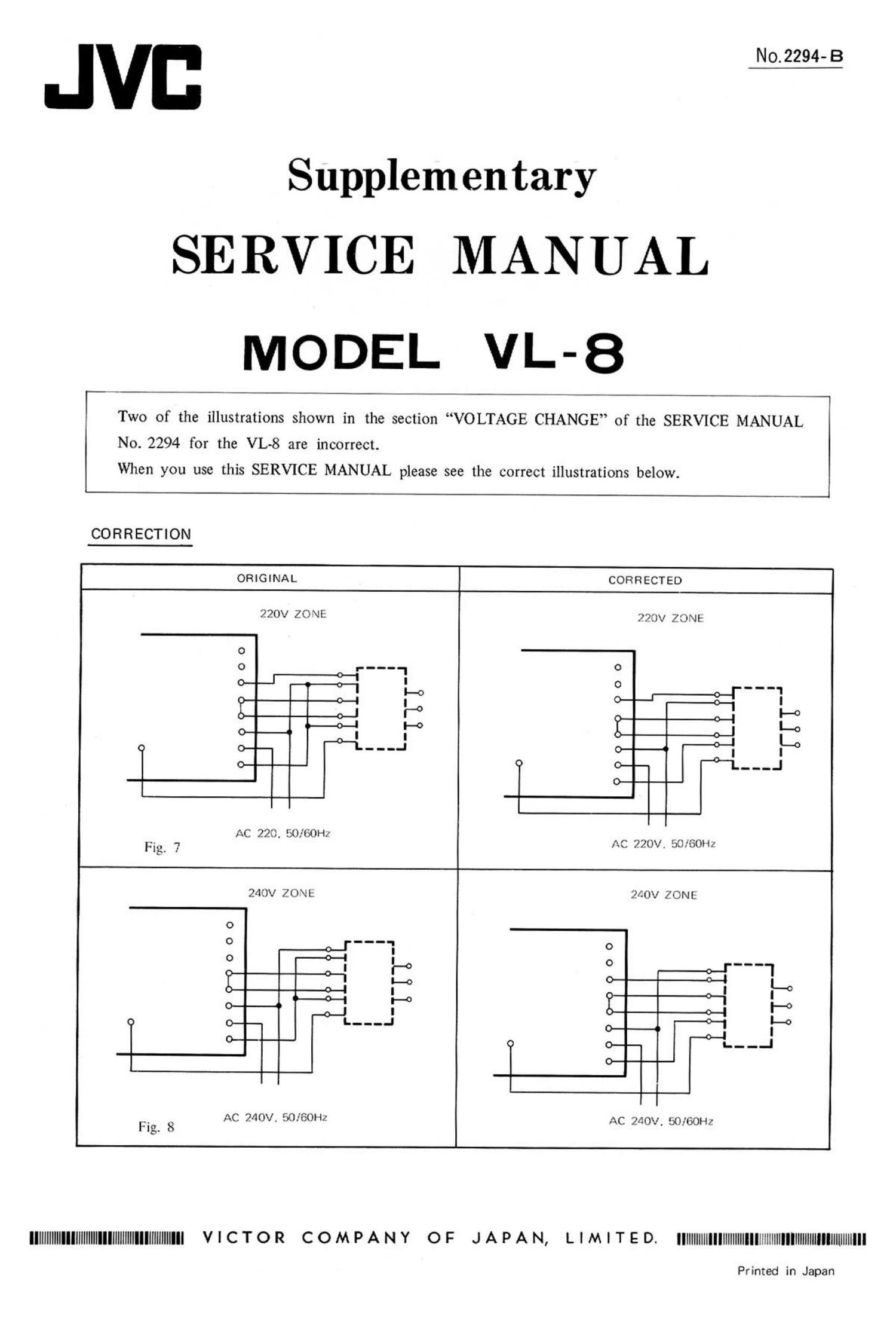 Jvc VL 8 Service Manual 2