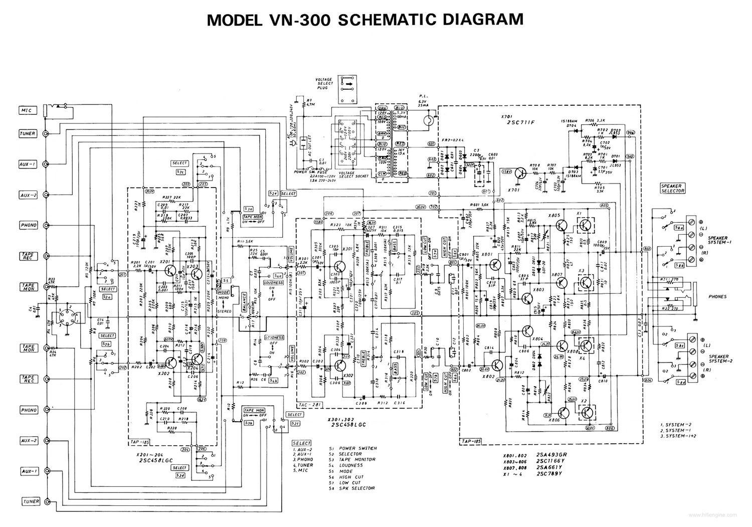 Jvc VN 300 Schematic