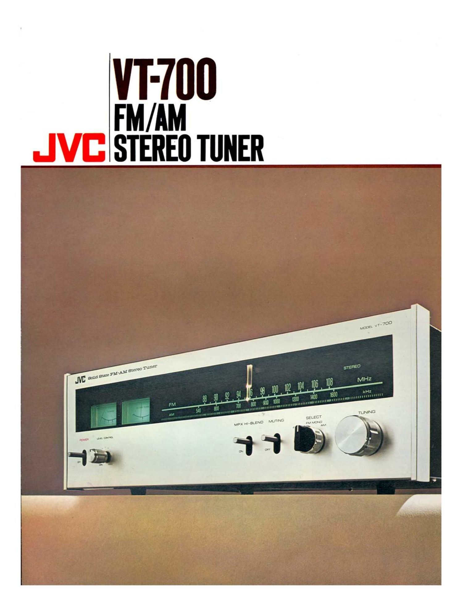 Jvc VT 700 Brochure