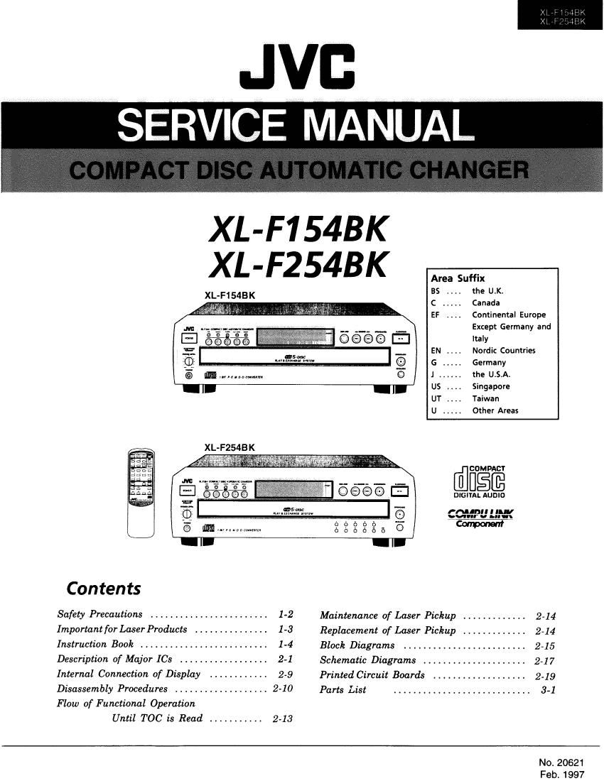 Jvc XLF 154 BK Service Manual