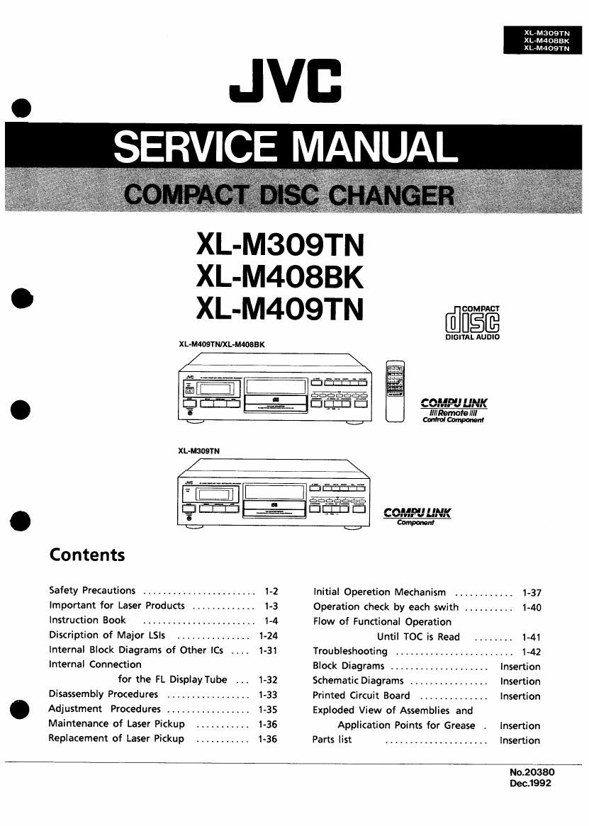 Jvc XLM 309 TN Service Manual