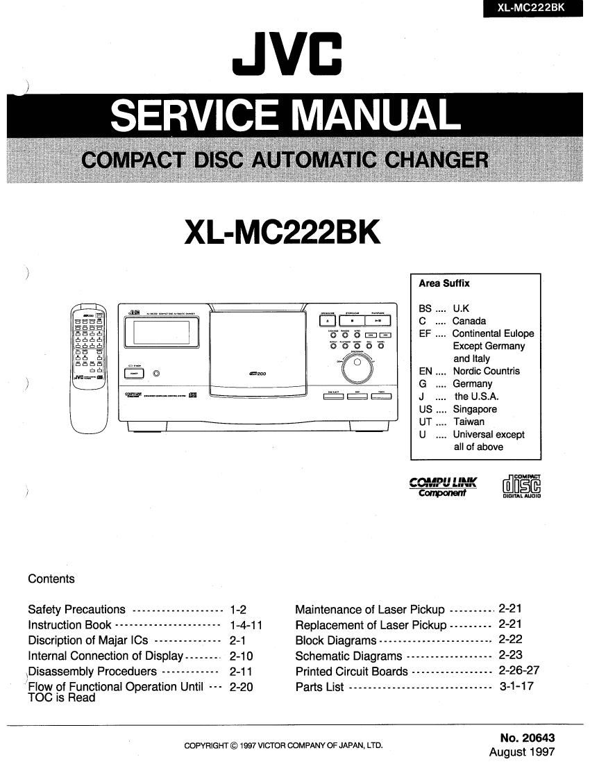 Jvc XLMC 222 BK Service Manual