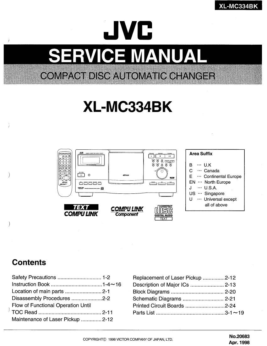 Jvc XLMC 334 BK Service Manual
