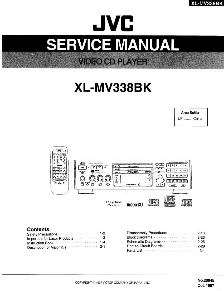 Jvc XLMV 338 BK Service Manual