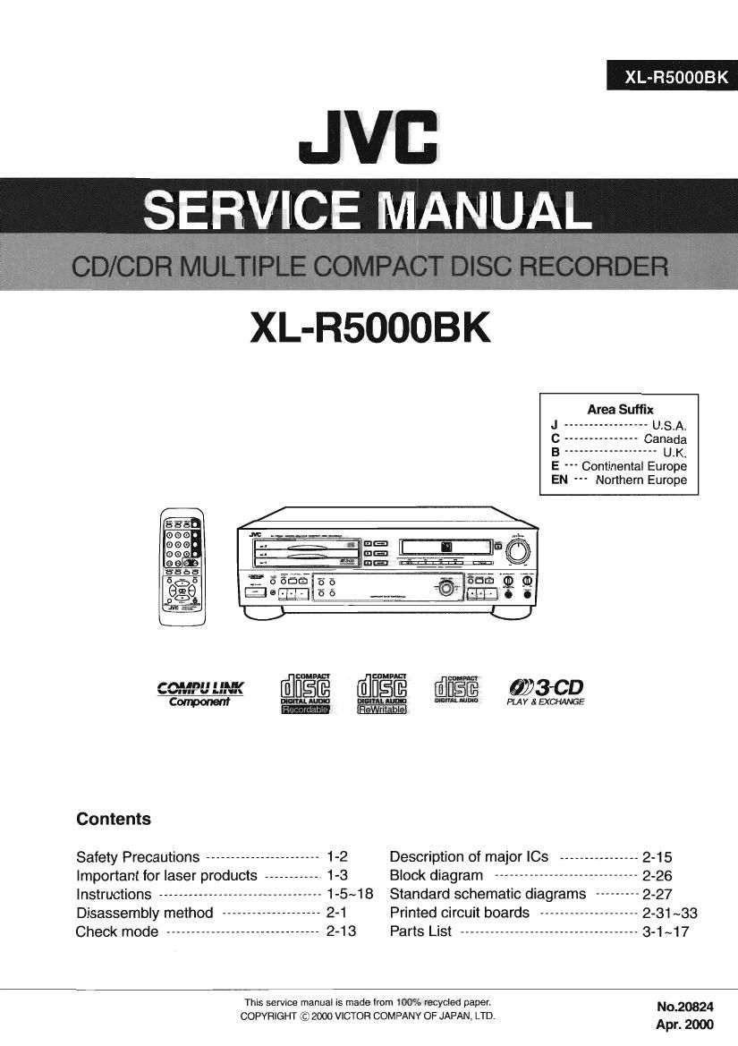 Jvc XLR 5000 BK Service Manual