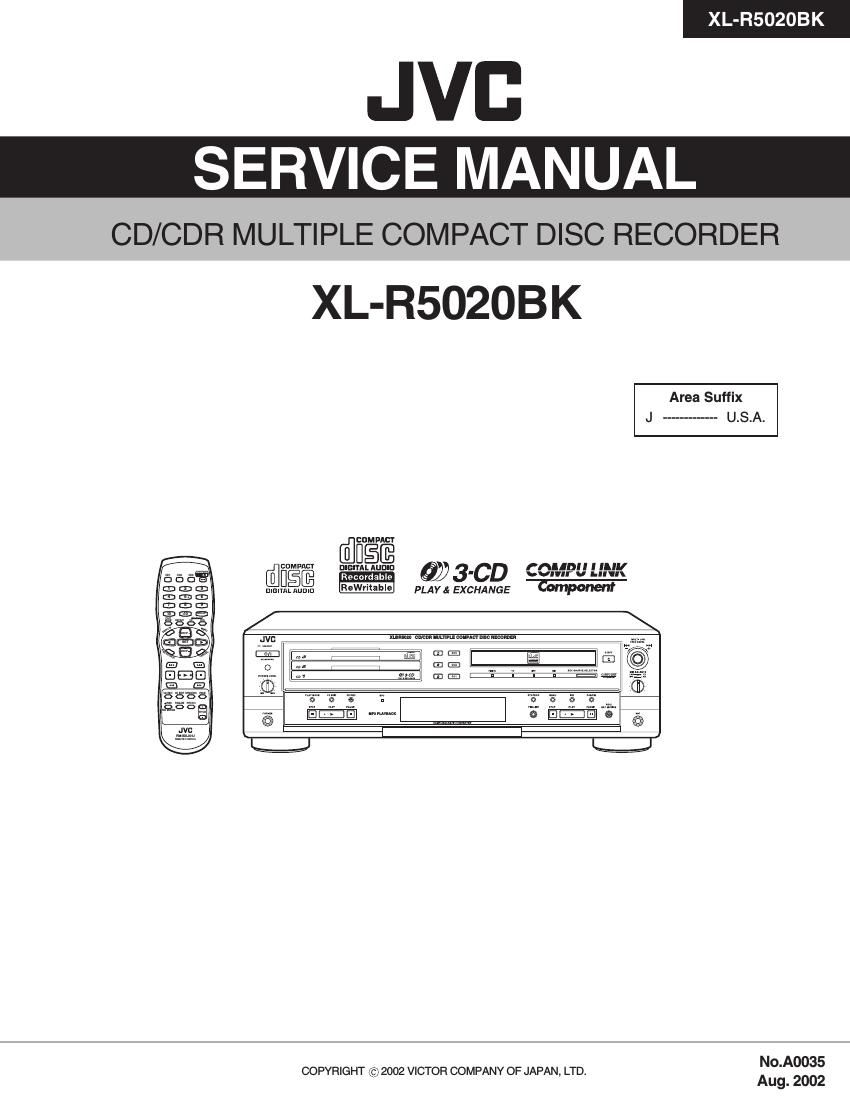 Jvc XLR 5020 BK Service Manual