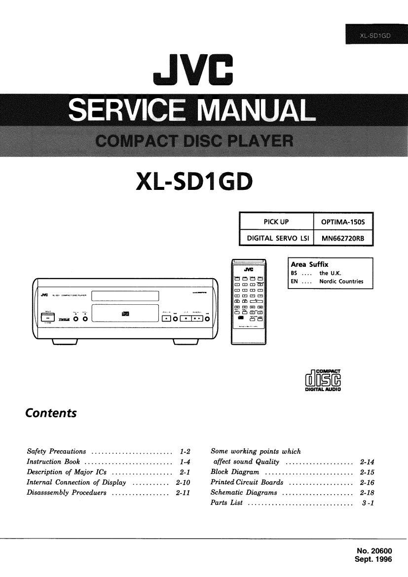 Jvc XLSD 1 GD Service Manual