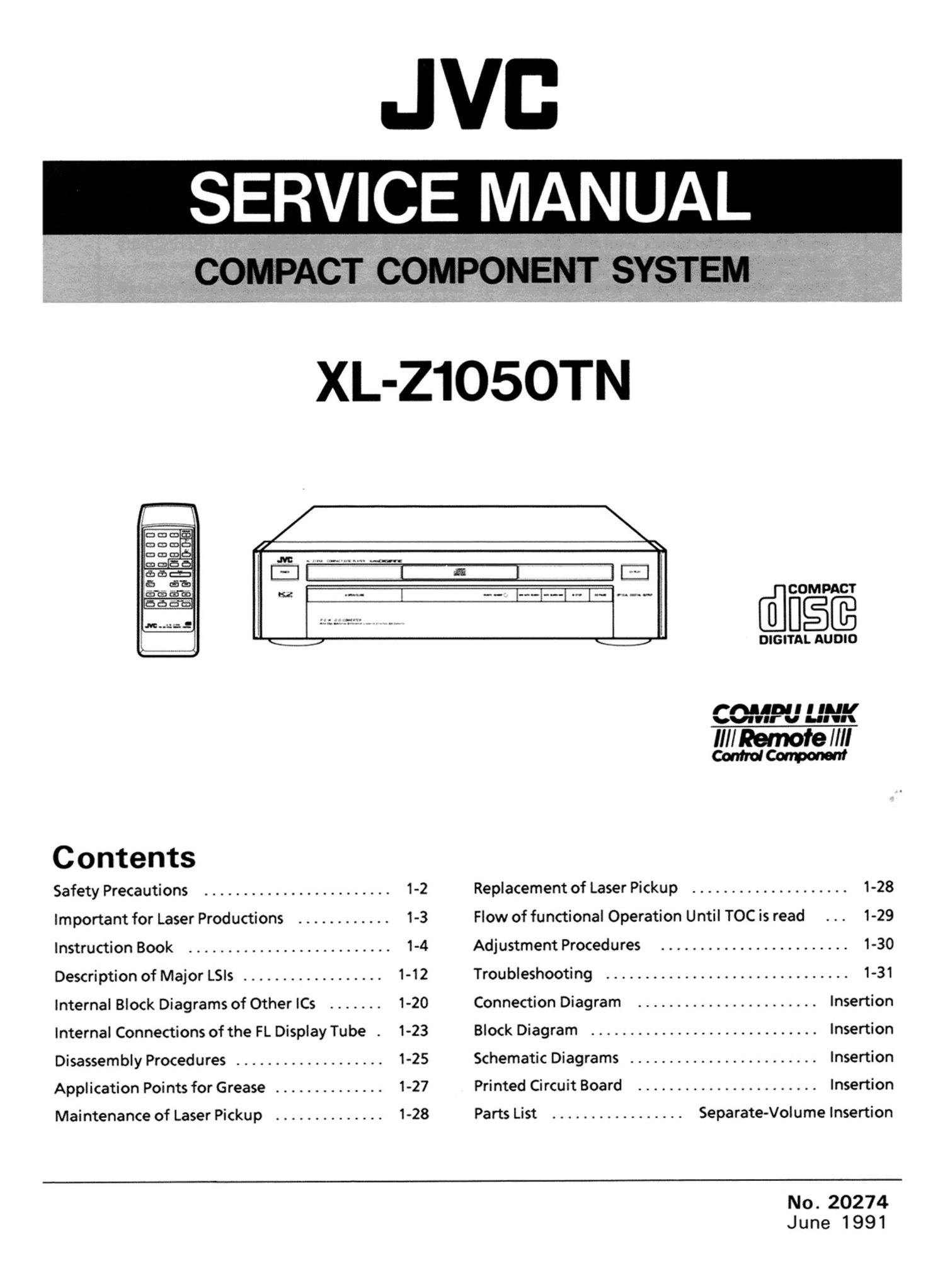 Jvc XLZ 1050 TN Owners Manual