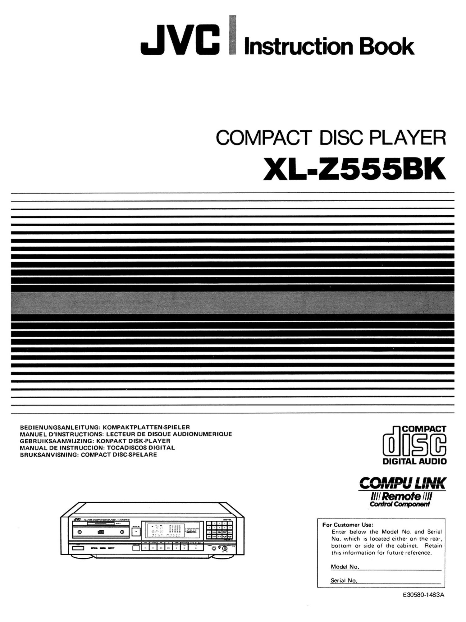 Jvc XLZ 555 BK Owners Manual