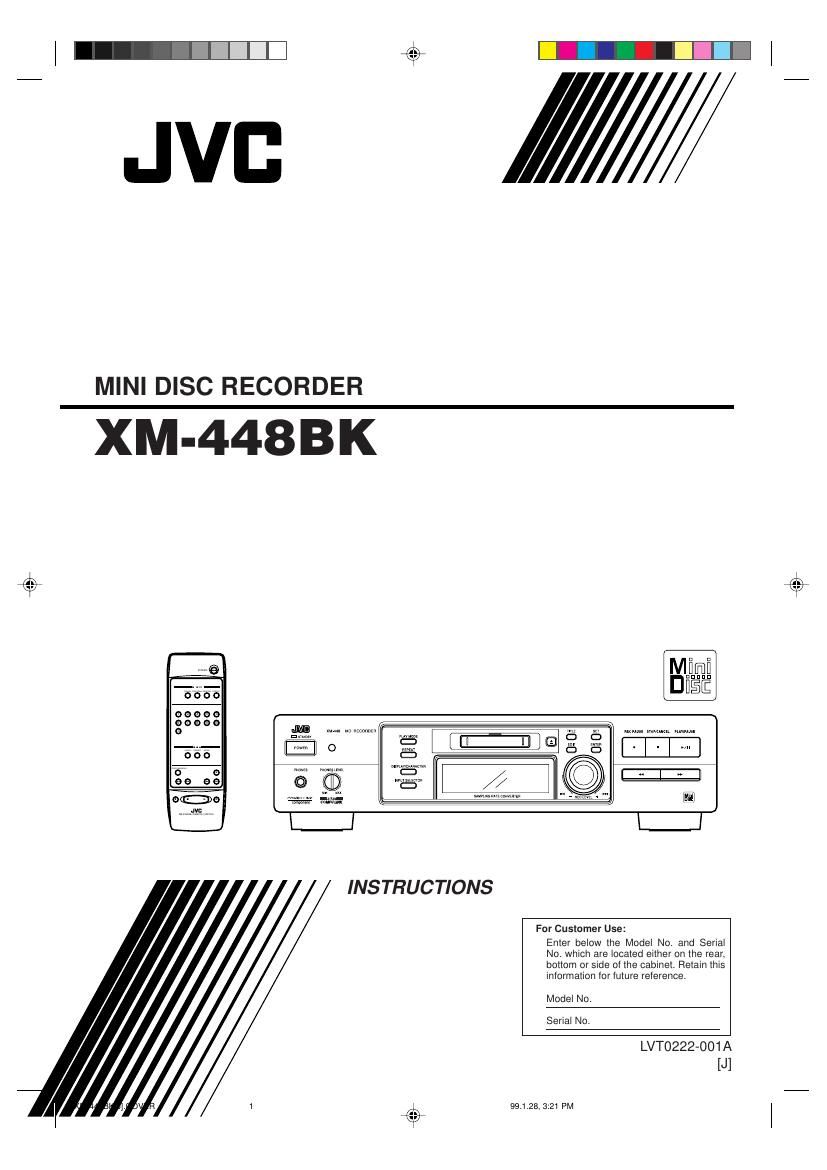 Jvc XM 448 BK Service Manual