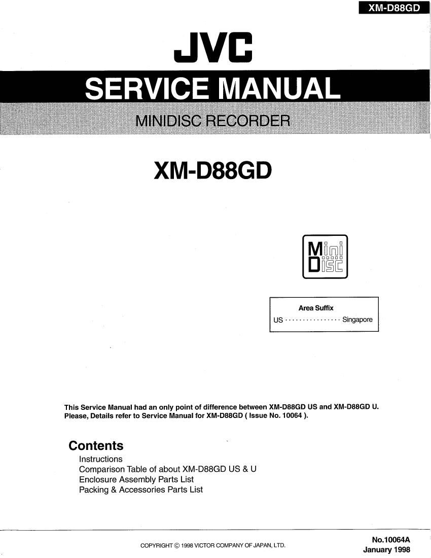 Jvc XMD 88 GD Service Manual 2