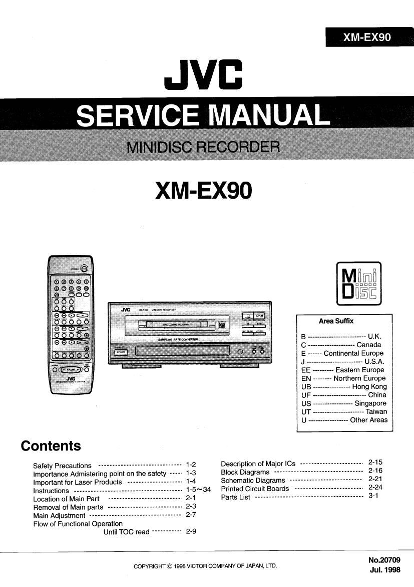 Jvc XMEX 90 Service Manual
