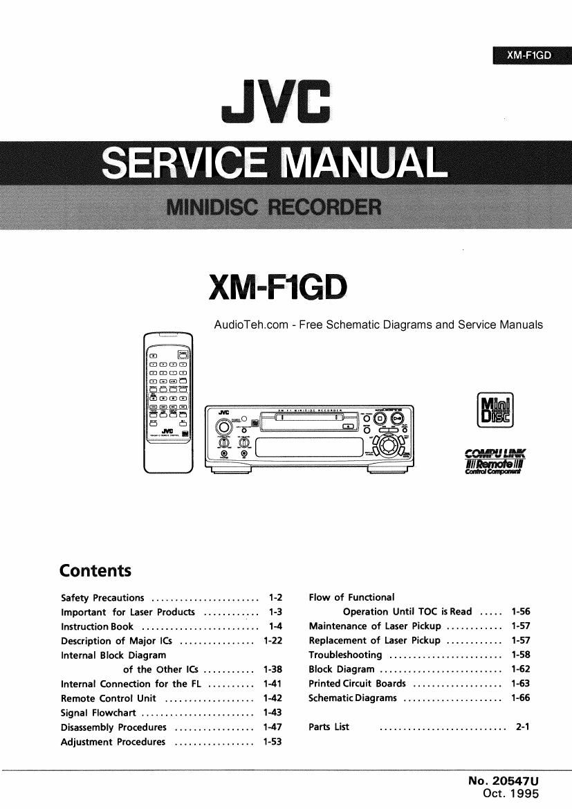 Jvc XMF 1 GD Service Manual