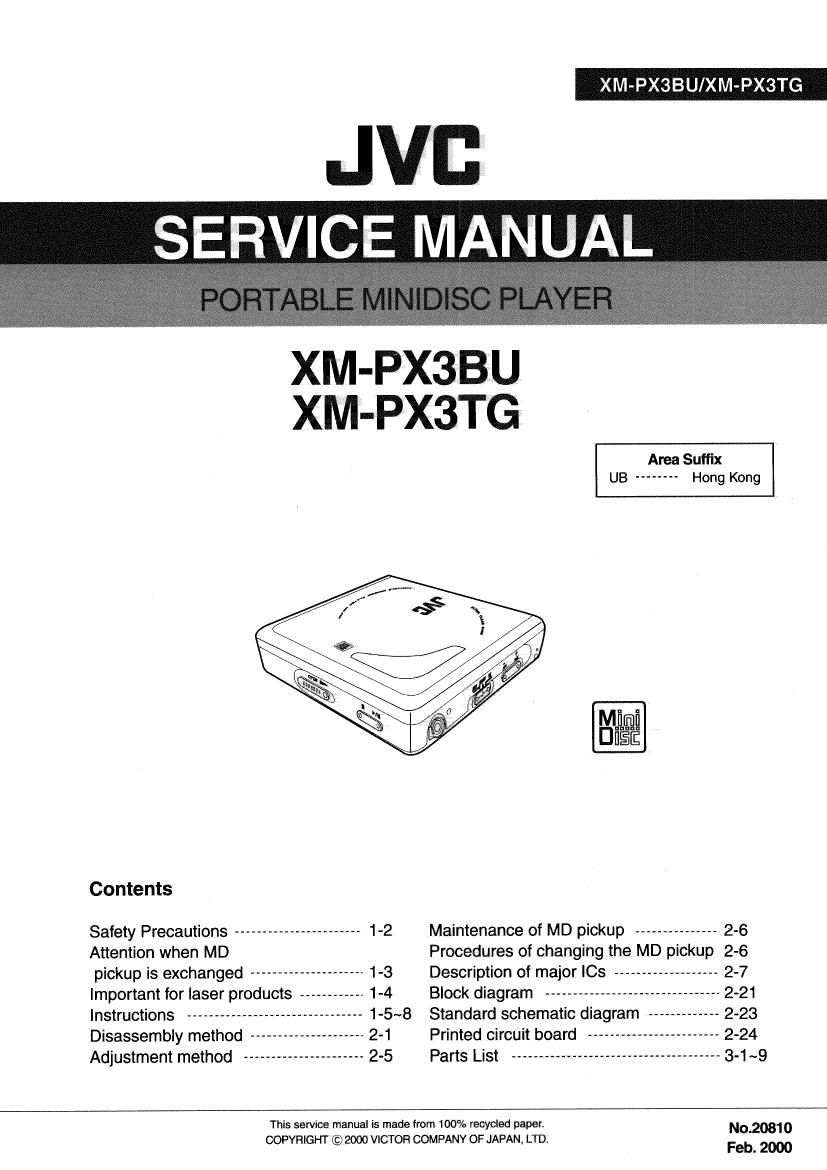 Jvc XMPX 3 TG Service Manual