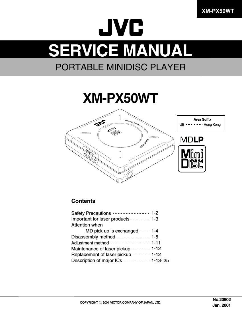 Jvc XMPX 50 WT Service Manual