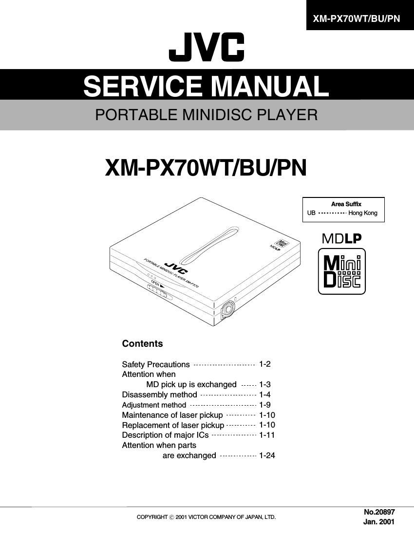 Jvc XMPX 70 WT Service Manual