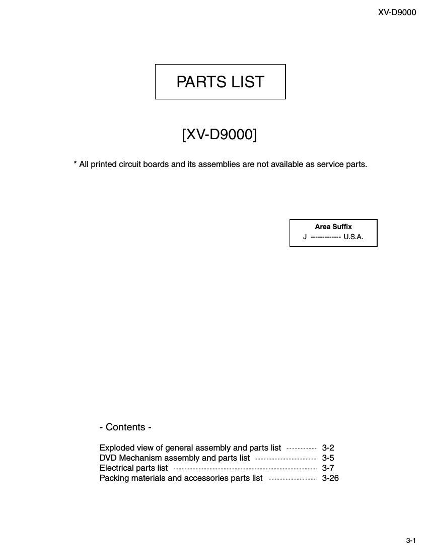 Jvc XV 9000 Service Manual 2