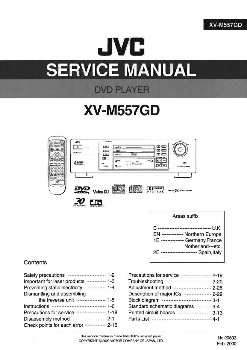 Jvc XVM 557 GD Service Manual