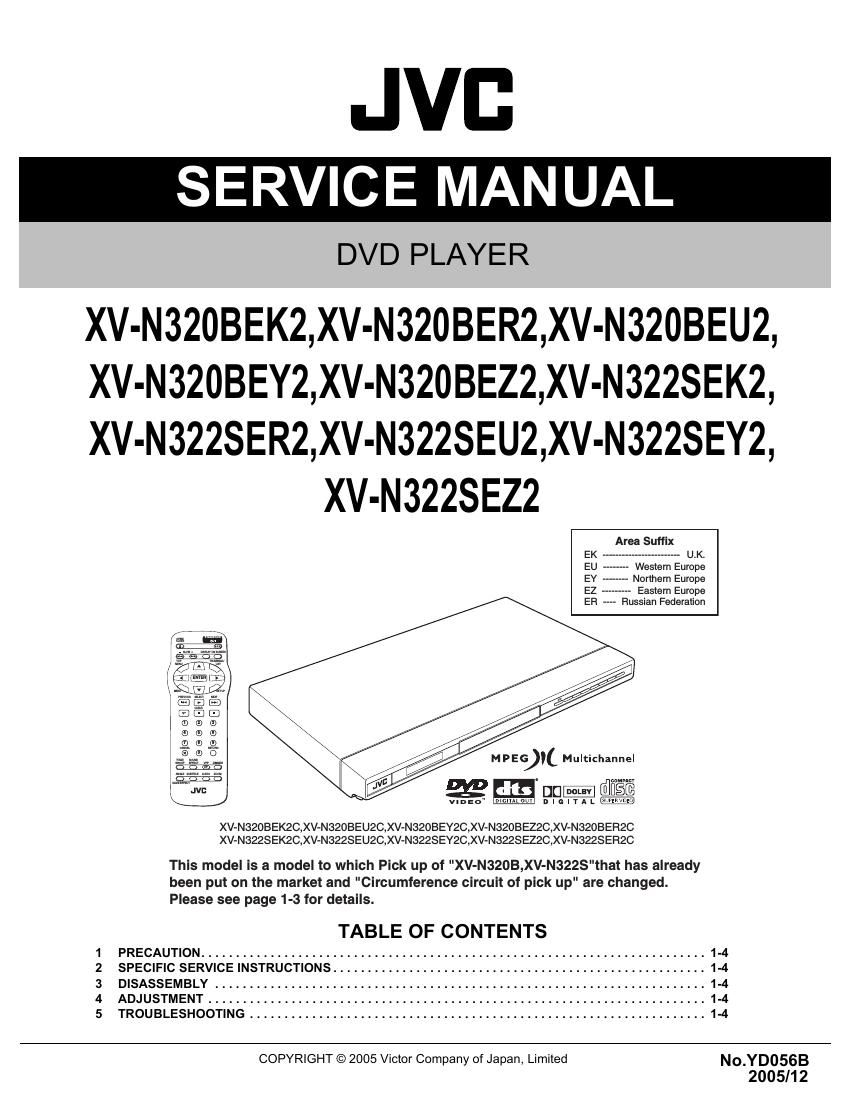 Jvc XVN 320 BEK Service Manual