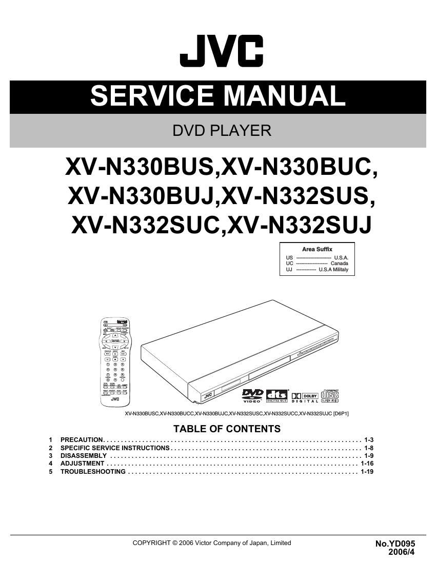 Jvc XVN 330 BUC Service Manual
