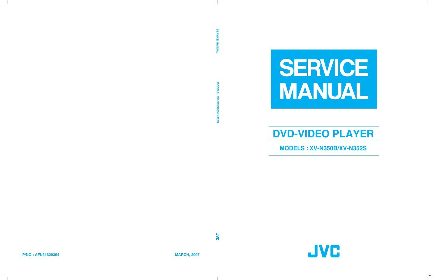 Jvc XVN 350 B Service Manual