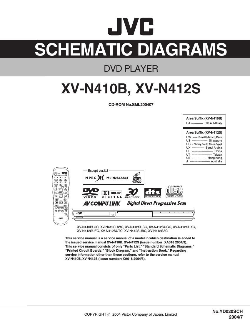 Jvc XVN 410 B Schematic