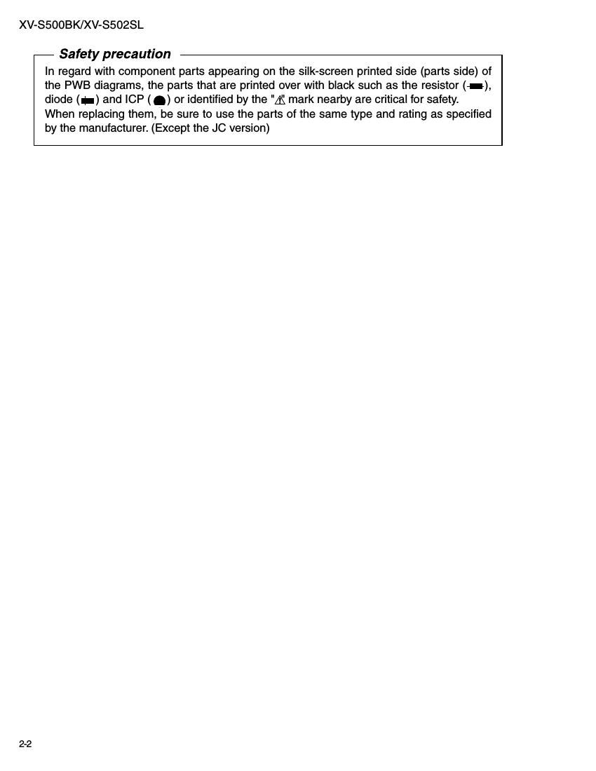 Jvc XVS 502 SL Schematic