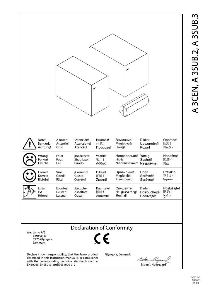 jamo a 3 cen owners manual