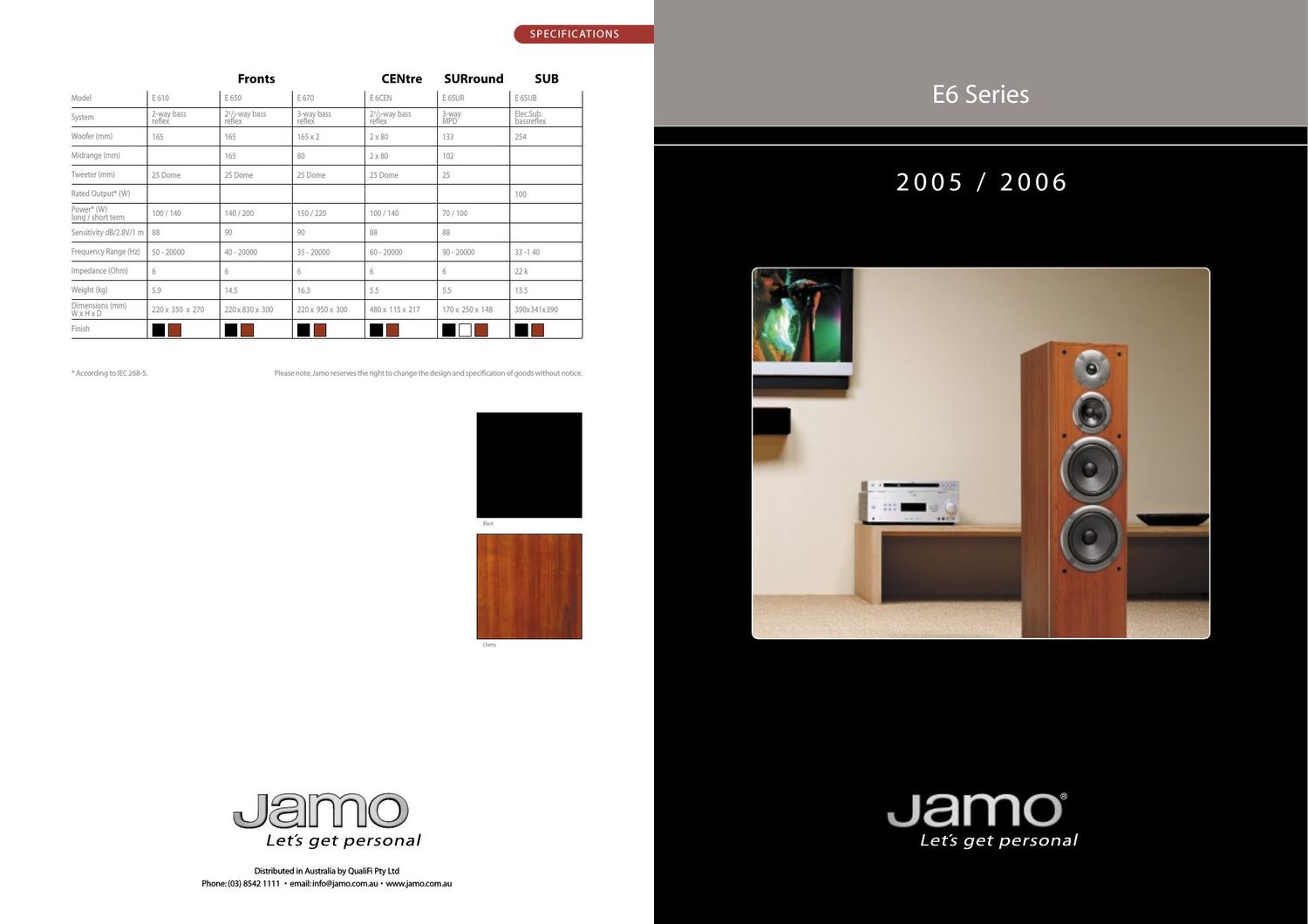 jamo e 6 sur brochure