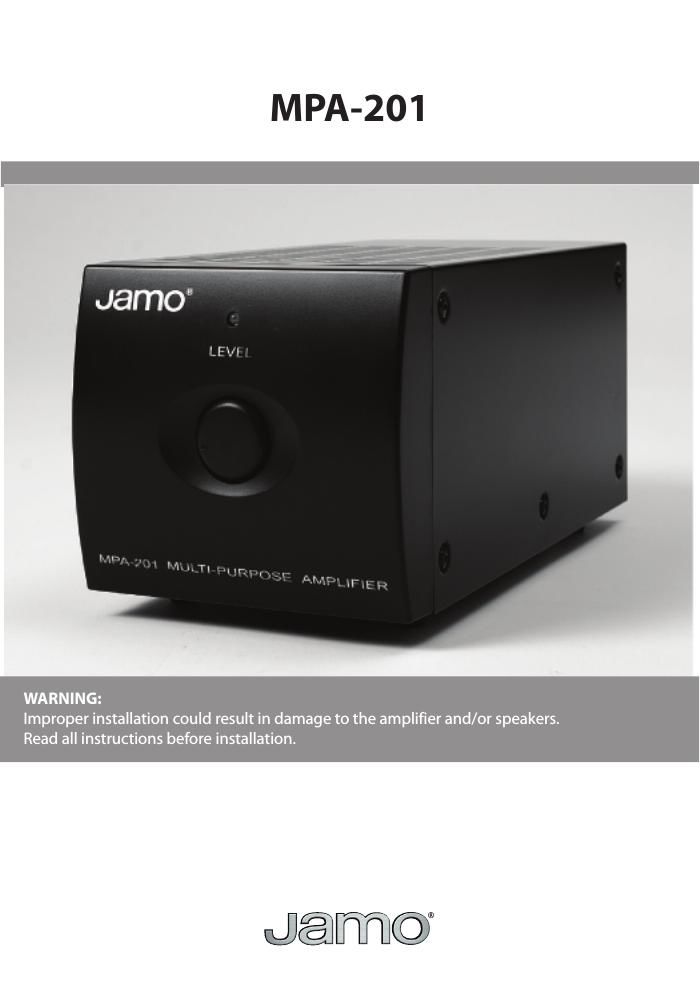 jamo mpa 201 owners manual