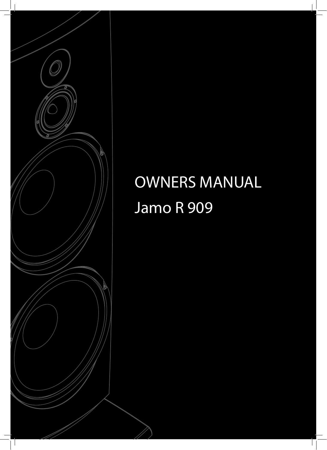 jamo r 909 owners manual