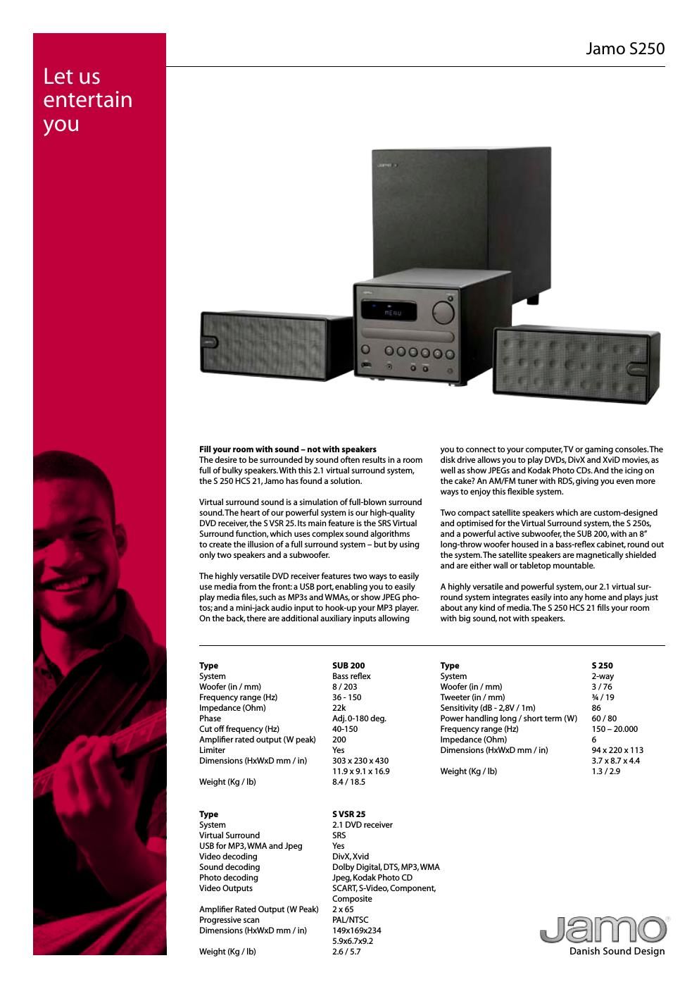 jamo s 250 brochure