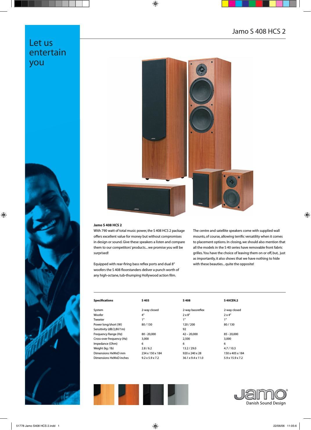 jamo s 408 hcs 2 brochure