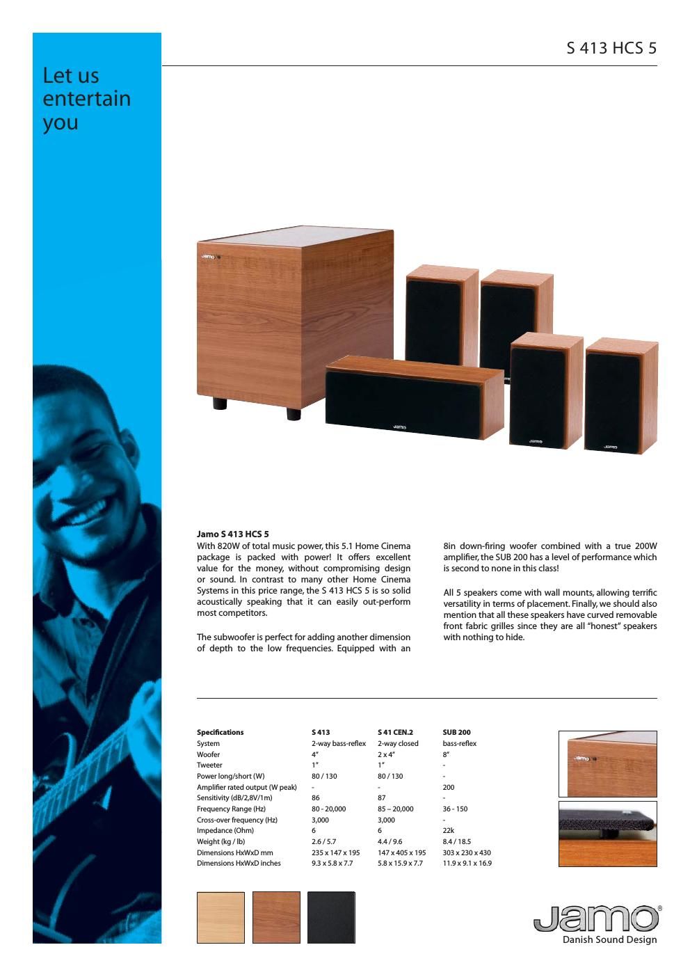 jamo s 413 hcs 5 brochure