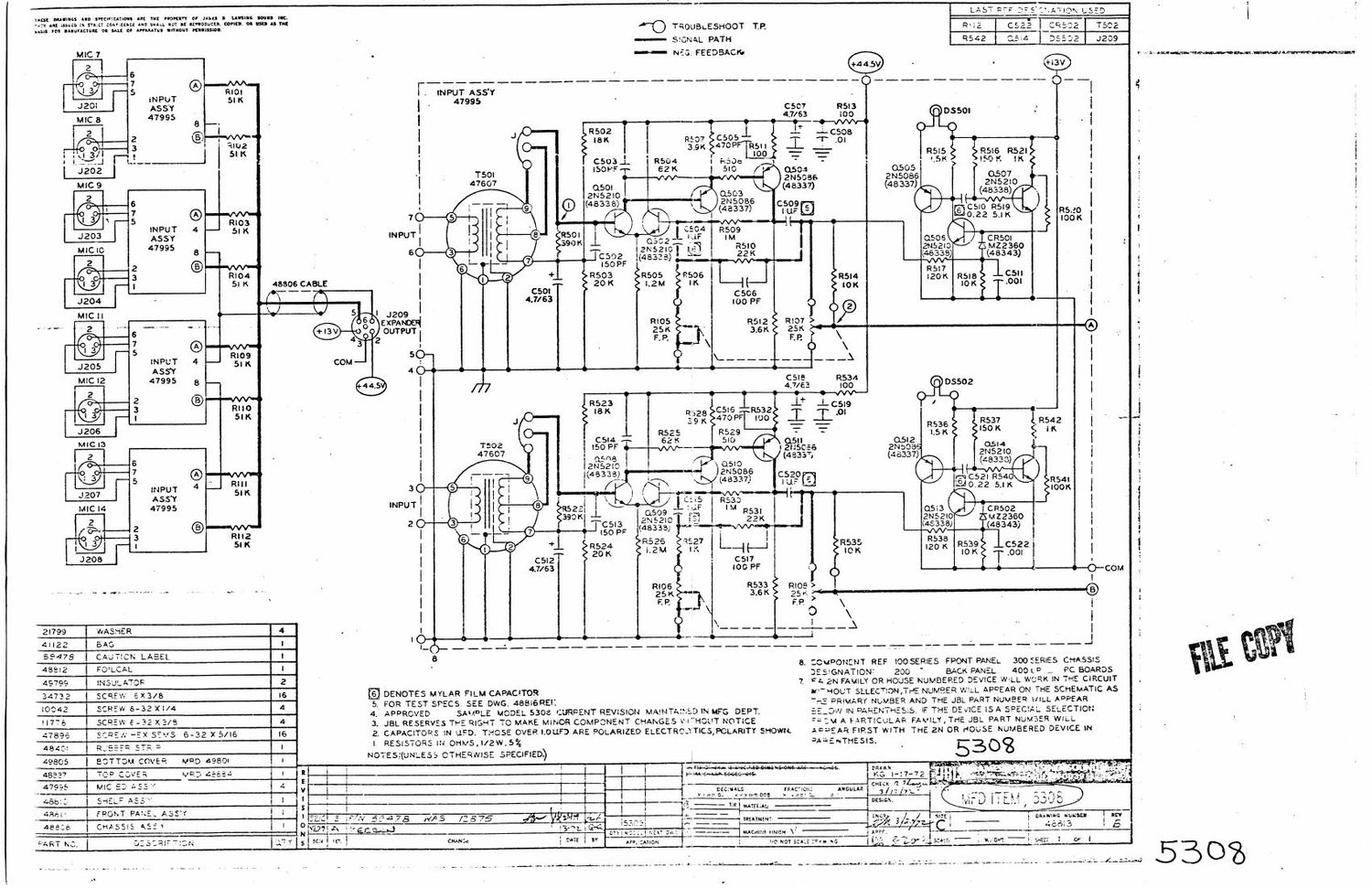 jbl 5308 schematic