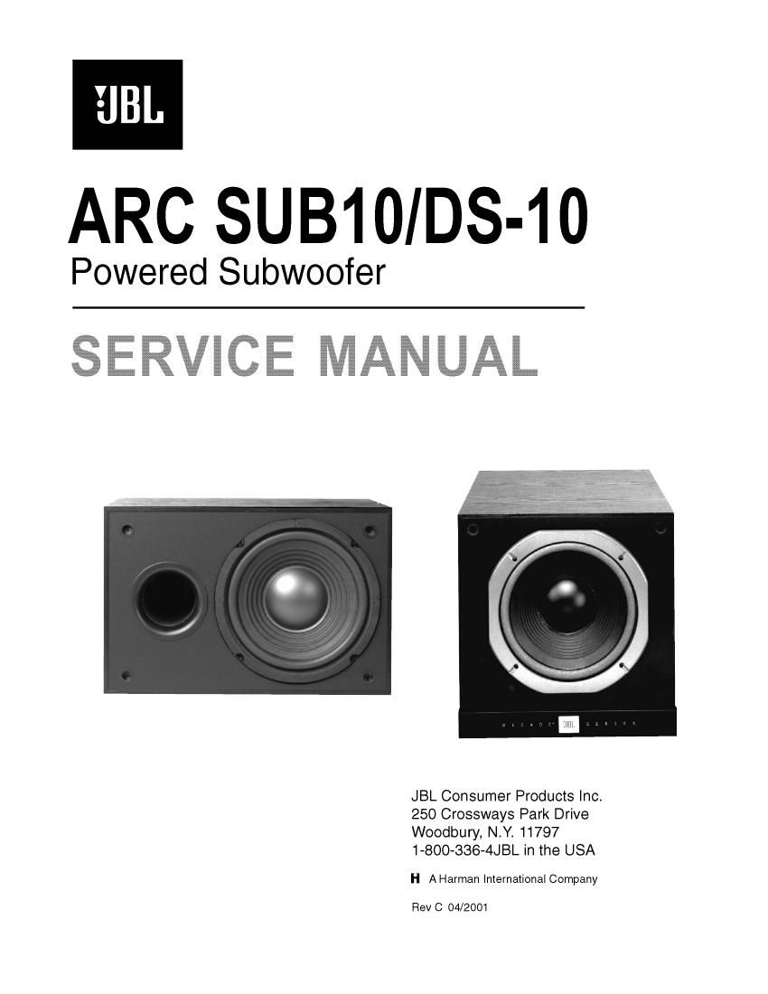 jbl arcsub 10 service manual