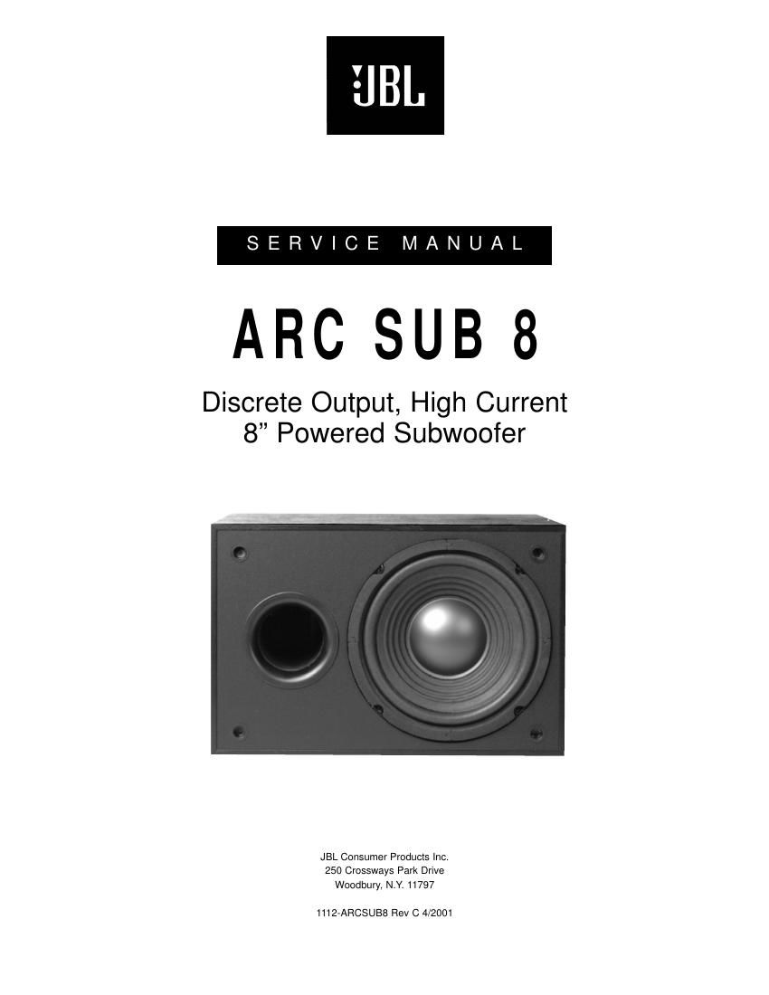 jbl arcsub 8 mk3 service manual