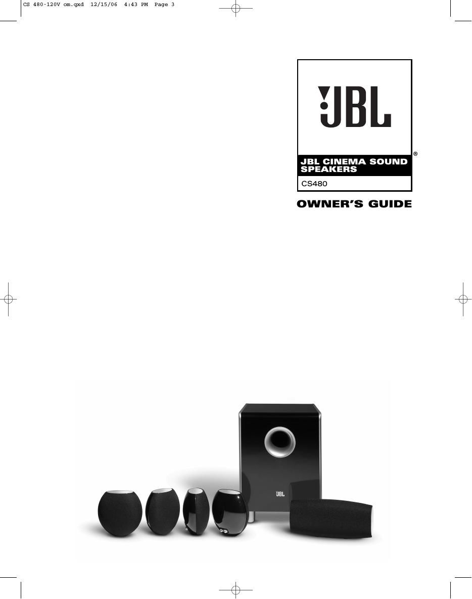 jbl cs 480 owners manual