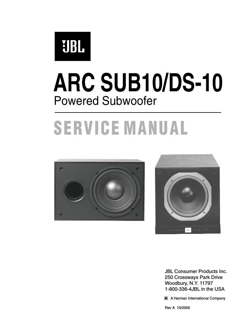 jbl ds 10 service manual