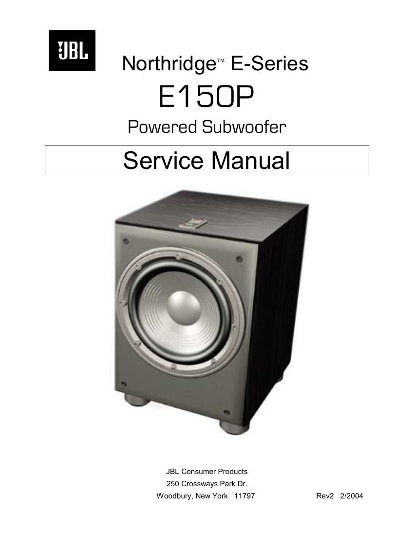 jbl e 150 p service manual