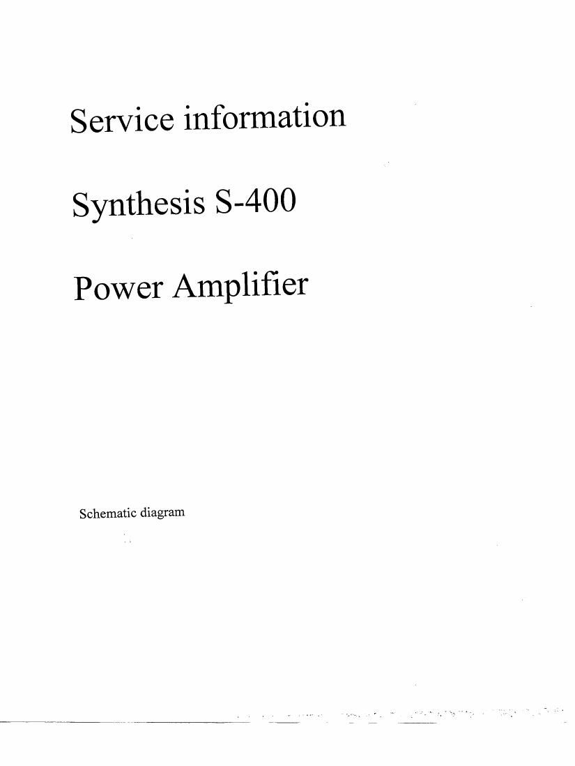 jbl s 400 service manual