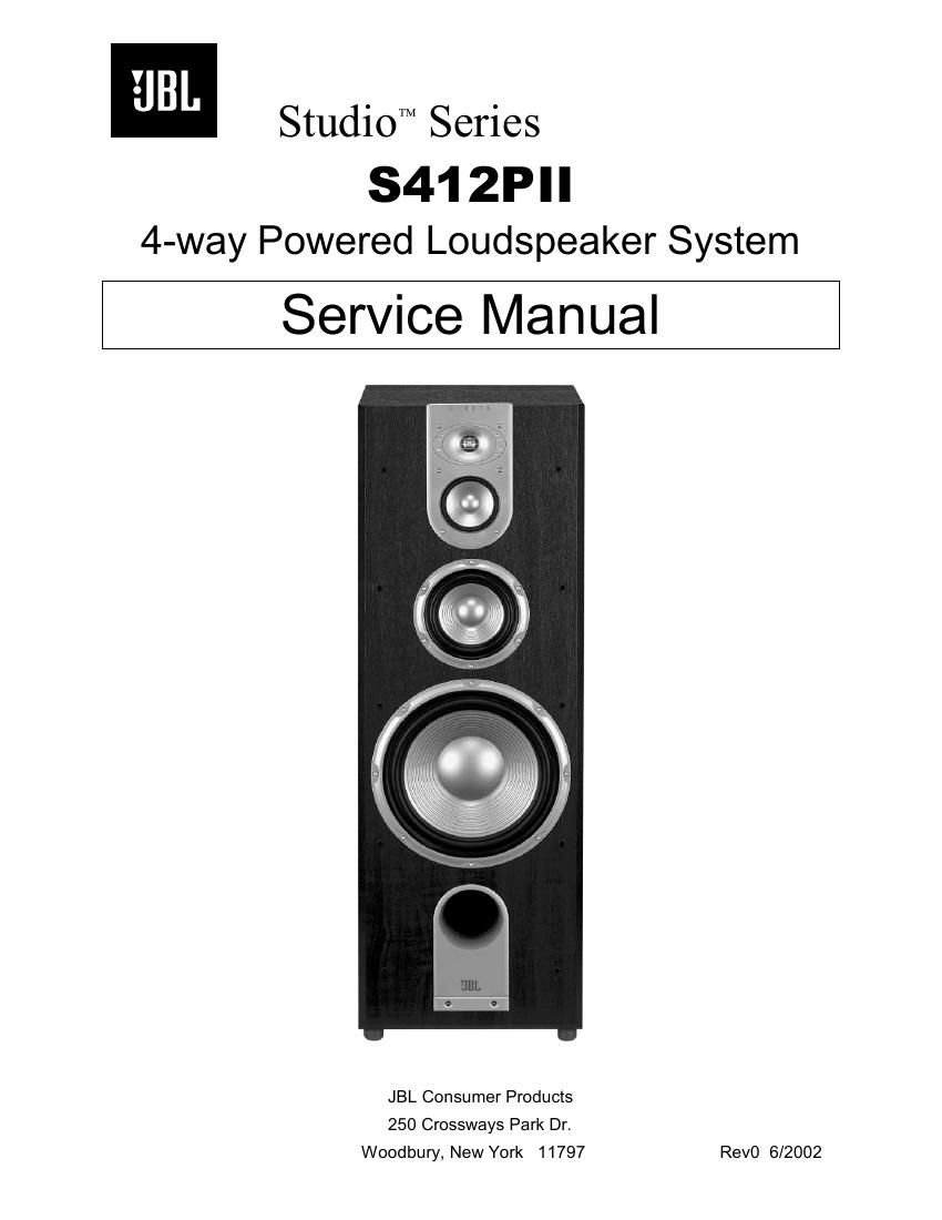 jbl s 412 p mk2 service manual