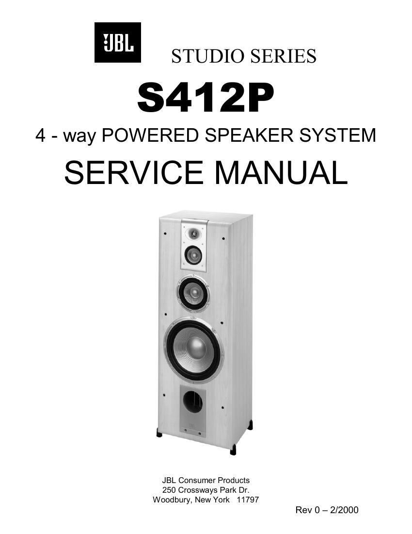 jbl s 412 p service manual