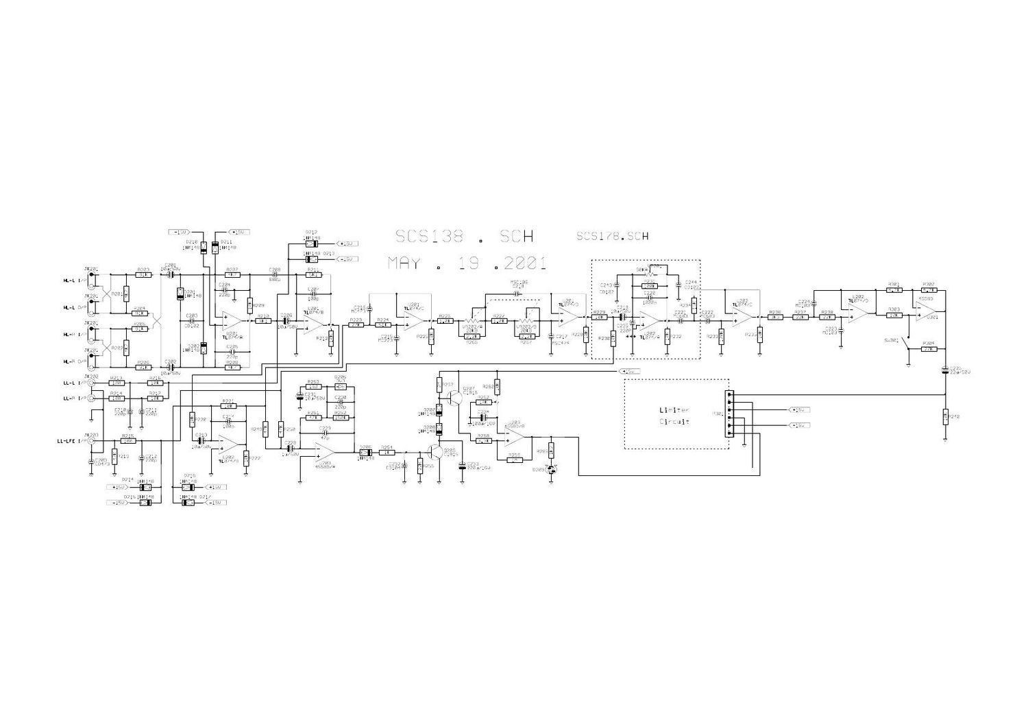 jbl scs 178 schematic