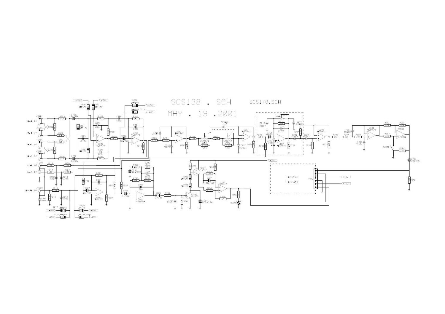 jbl scs 178 schematic