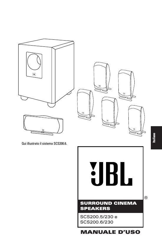 jbl scs 200.6 owners manual
