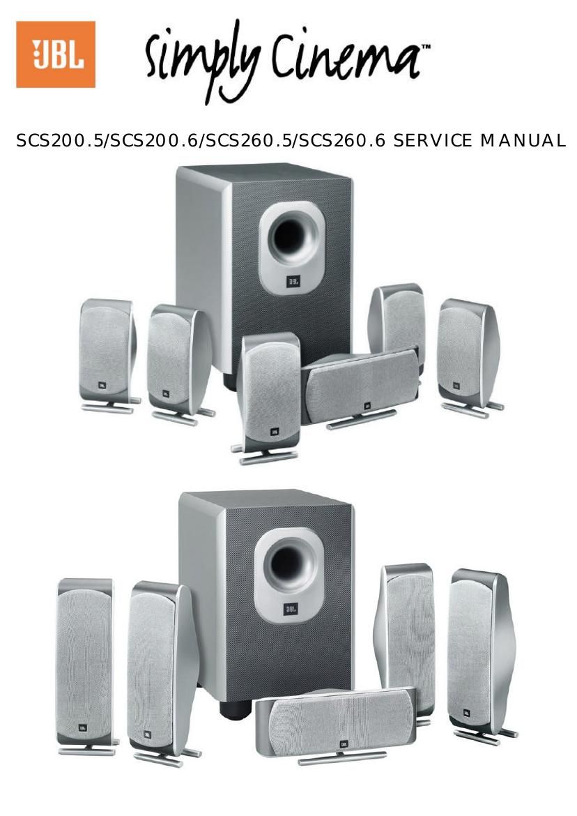 jbl scs 200 service manual