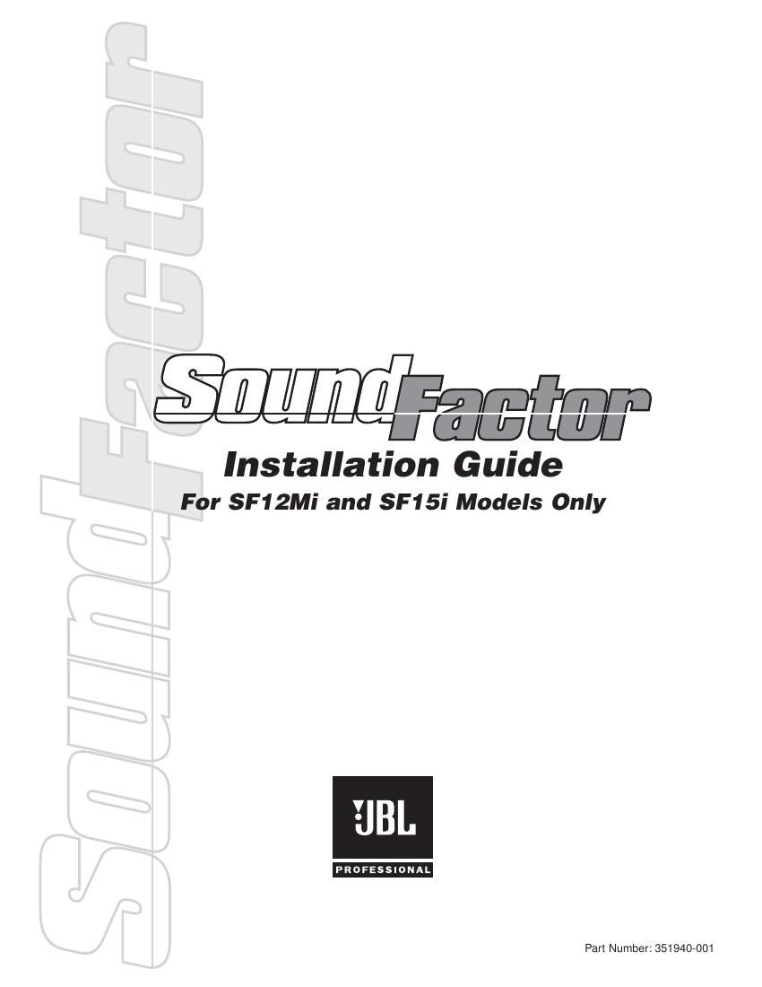 jbl sf 12 mi brochure