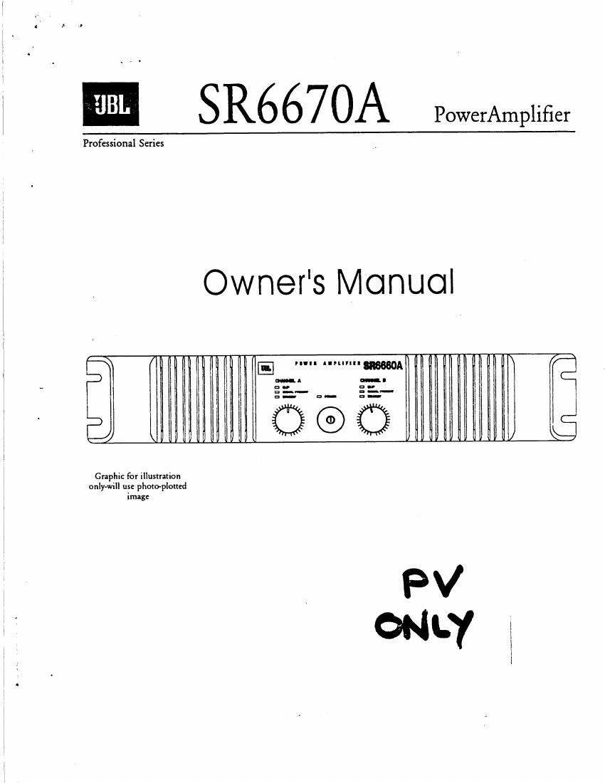 jbl sr 6670 a service manual